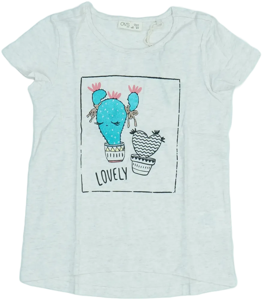 Barna OVS Póló EU 122 / UK 7 év / US 7 év/M