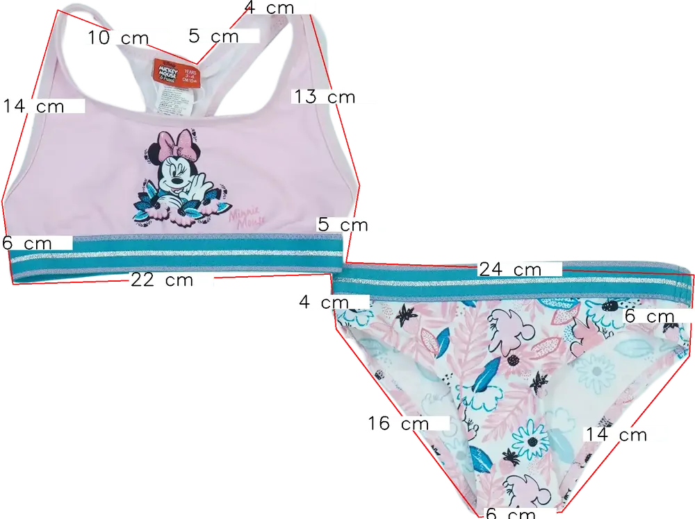 Rózsaszín Disney Bikini EU 104 / UK 4 év / US 4T/XS