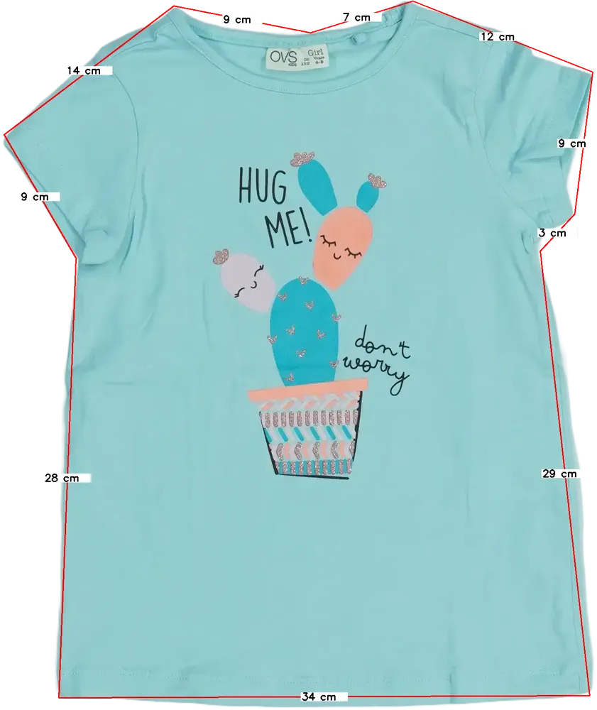 Kék OVS Póló EU 110 / UK 5 év / US 5 év/XS