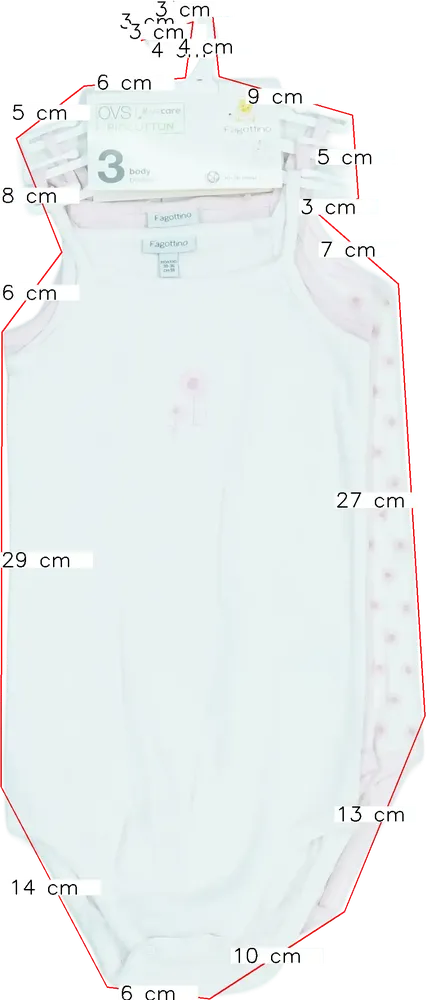 Rózsaszín OVS Csomag - Body EU 98 / UK 3 év / US 3T