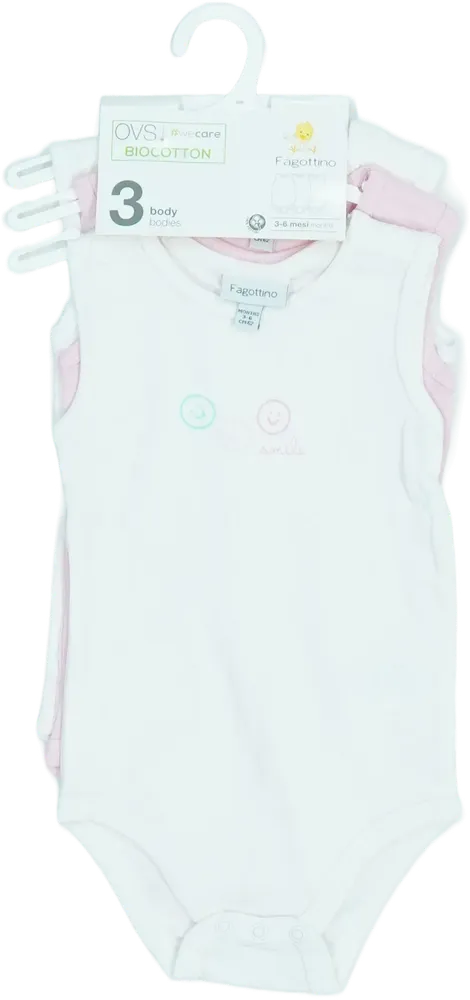 Rózsaszín OVS - Fagottino Csomag - Body EU 68 / UK 3-6 hónap / US 3-6 hónap