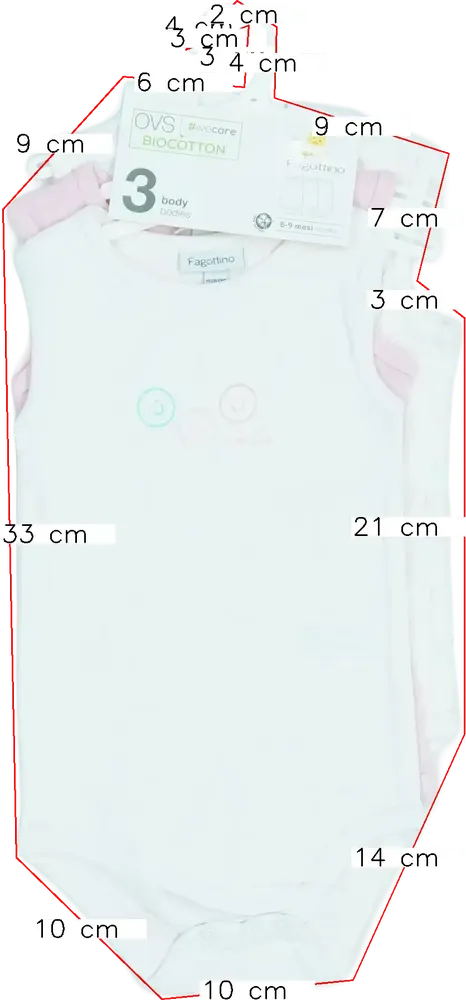 Rózsaszín OVS - Fagottino Csomag - Body EU 74 / UK 6-9 hónap / US 6-9 hónap