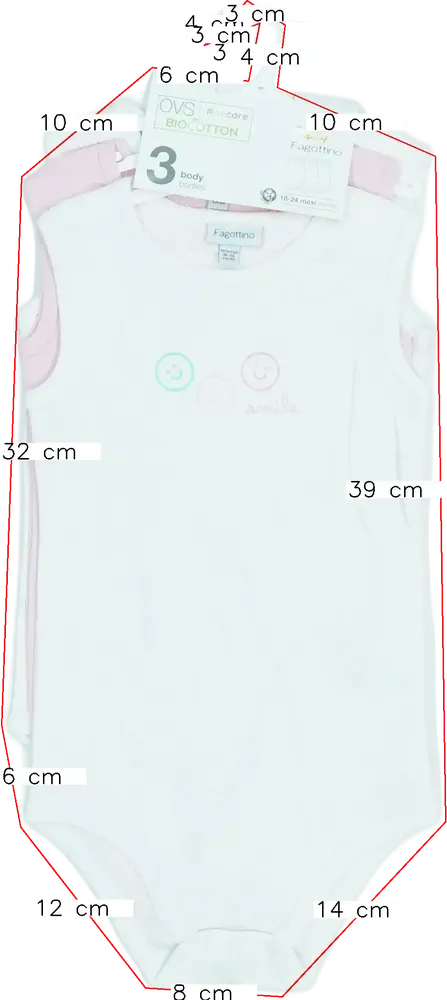 Rózsaszín OVS - Fagottino Csomag - Body EU 92 / UK 2 év / US 2T