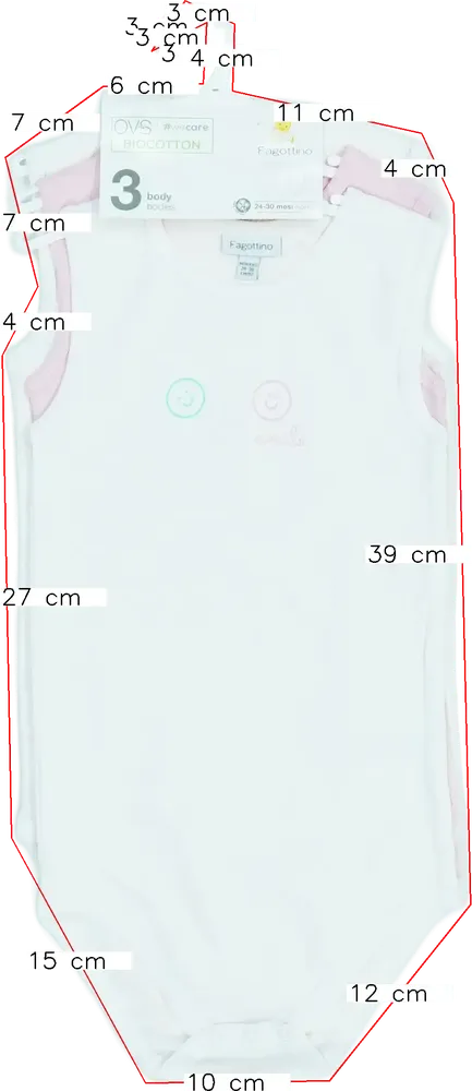 Rózsaszín OVS - Fagottino Csomag - Body EU 92 / UK 2 év / US 2T