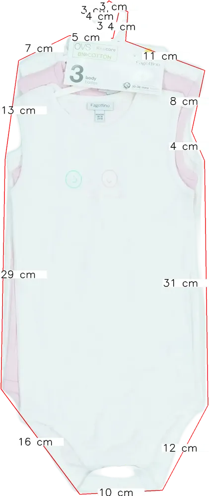 Rózsaszín OVS Csomag - Body EU 98 / UK 3 év / US 3T