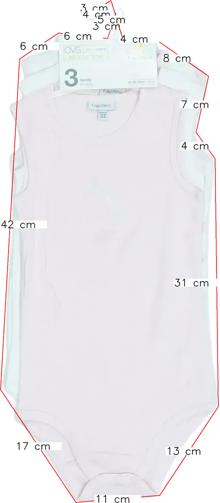 Rózsaszín OVS Csomag - Body EU 98 / UK 3 év / US 3T