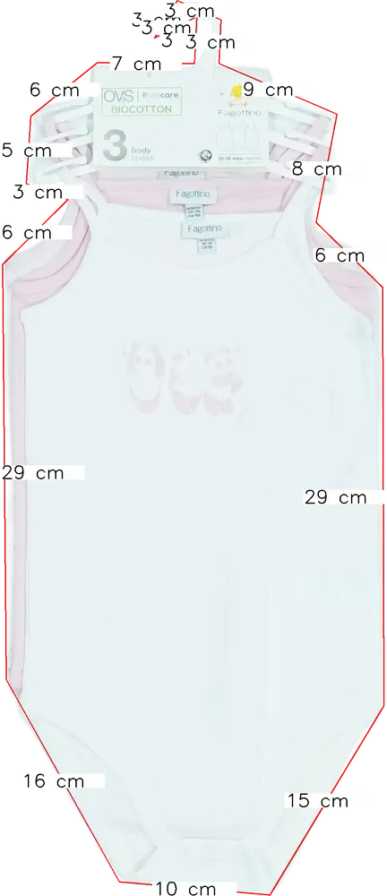 Rózsaszín OVS Csomag - Body EU 98 / UK 3 év / US 3T