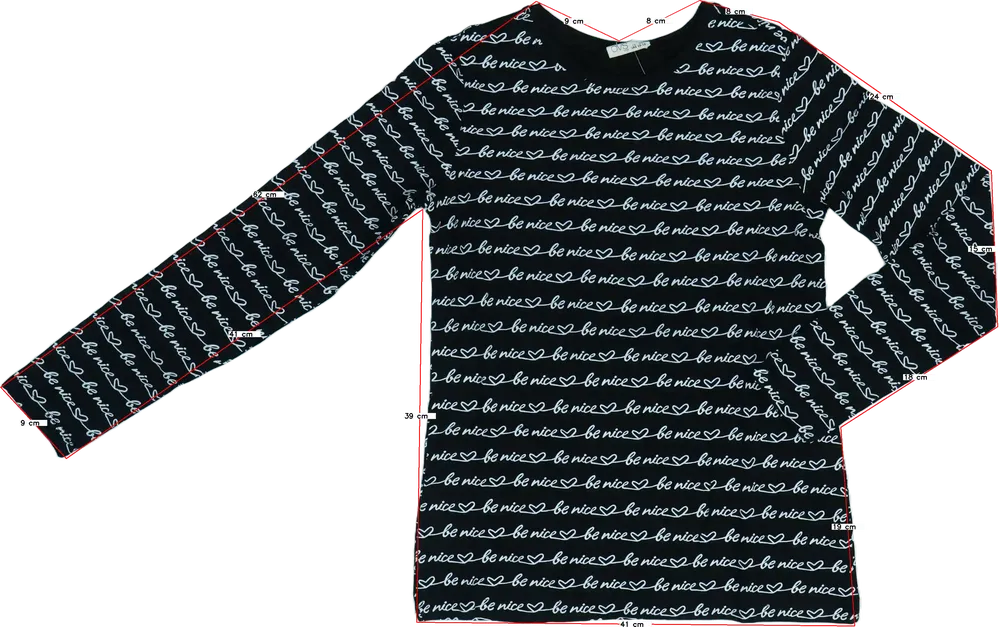 Fekete OVS Hosszú ujjú felső EU 164 / UK 14 év / US 14 év/XL