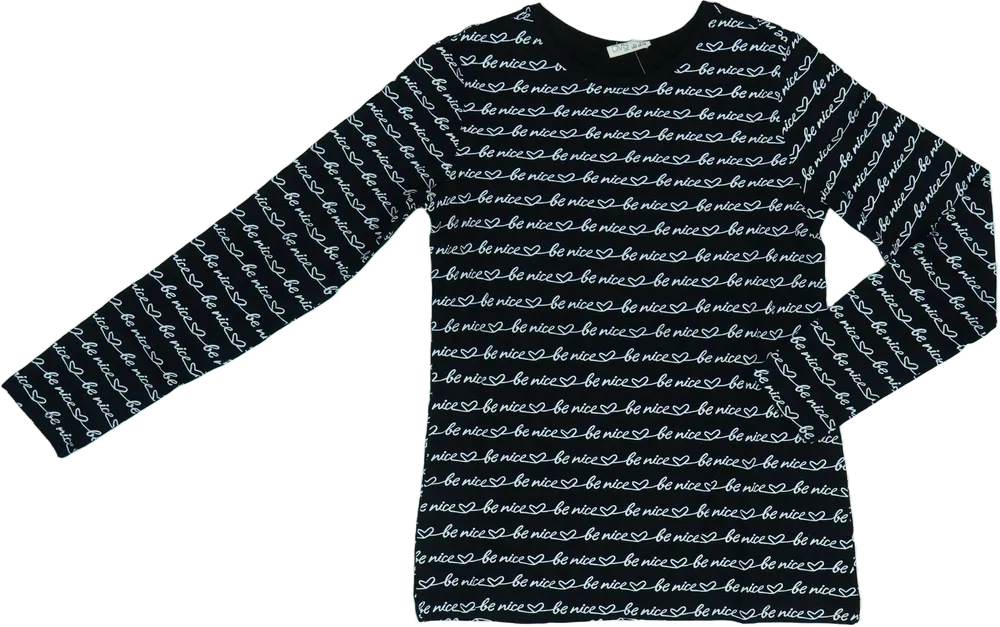 Fekete OVS Hosszú ujjú felső EU 164 / UK 14 év / US 14 év/XL