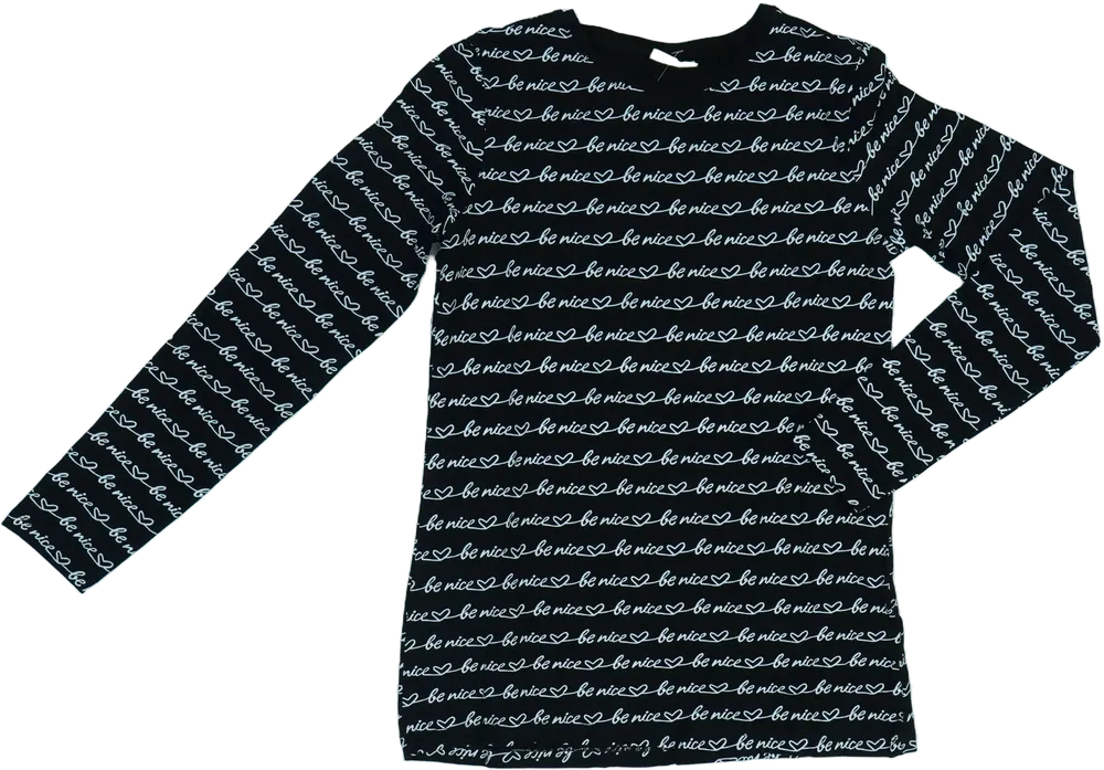 Fekete OVS Hosszú ujjú felső EU 170 / UK 15 év / US XL