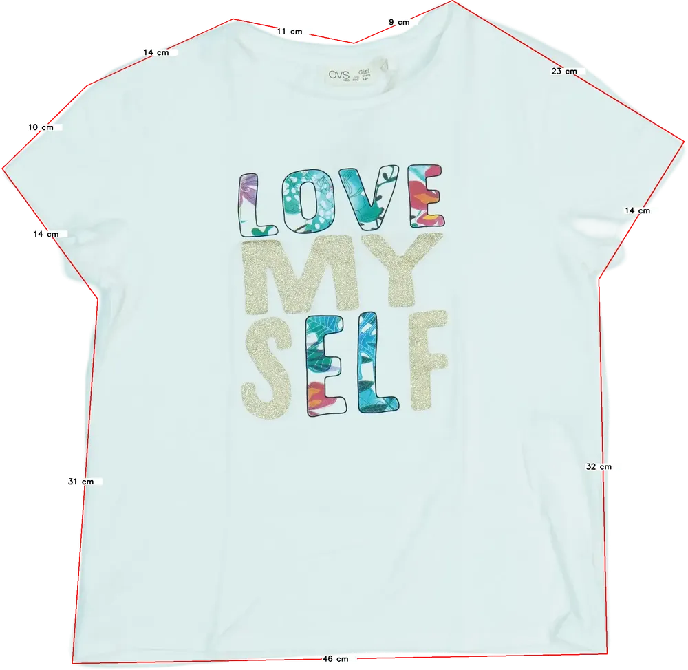 Fehér OVS Póló EU 170 / UK 15 év / US XL