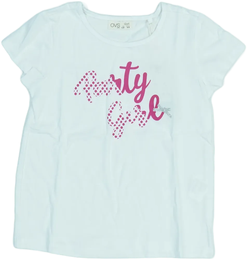 Fehér OVS Póló EU 110 / UK 5 év / US 5 év/XS