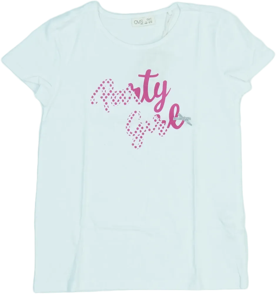 Fehér OVS Póló EU 140 / UK 10 év / US 10 év/L