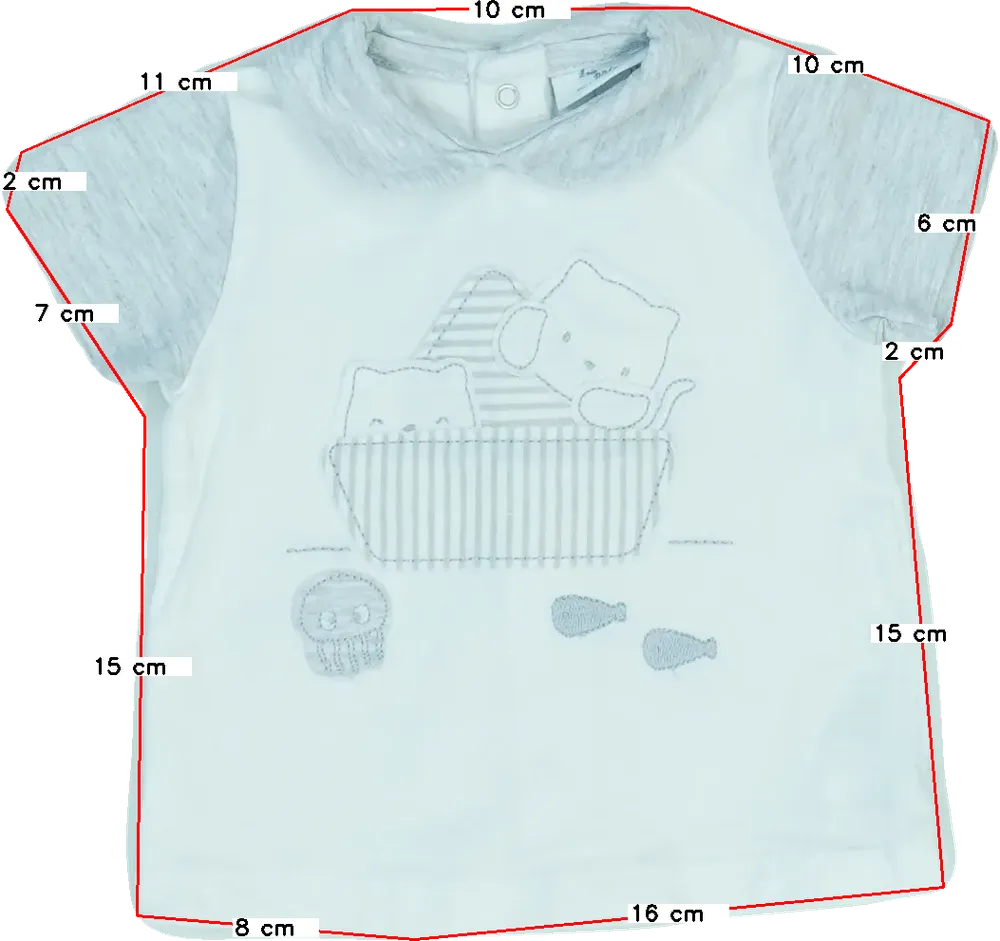 Fehér OVS - Fagottino Póló EU 56 / UK Újszülött / US Újszülött