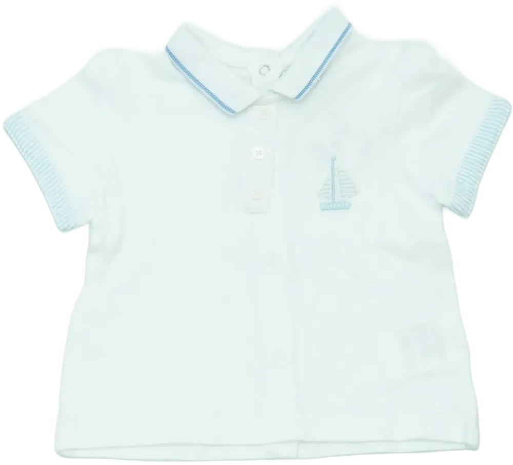 Fehér OVS - Fagottino Galléros póló EU 68 / UK 3-6 hónap / US 3-6 hónap