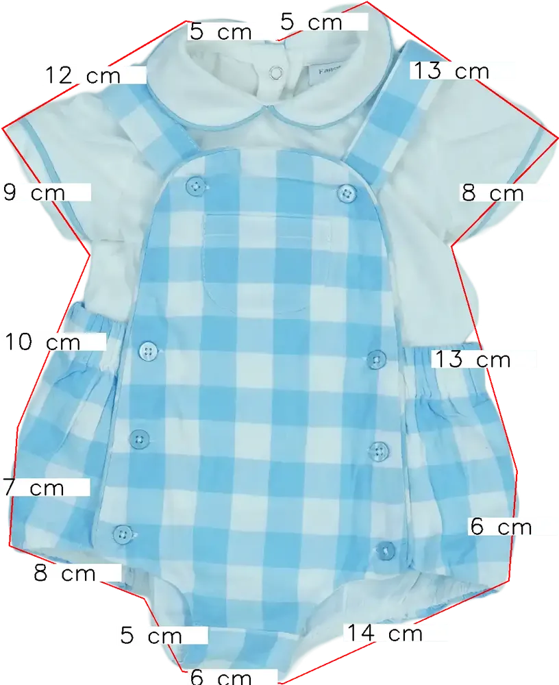 Blue OVS - Fagottino 2-piece set - Top &amp; Bottom EU 68 / UK 3-6 months / US 3-6 months