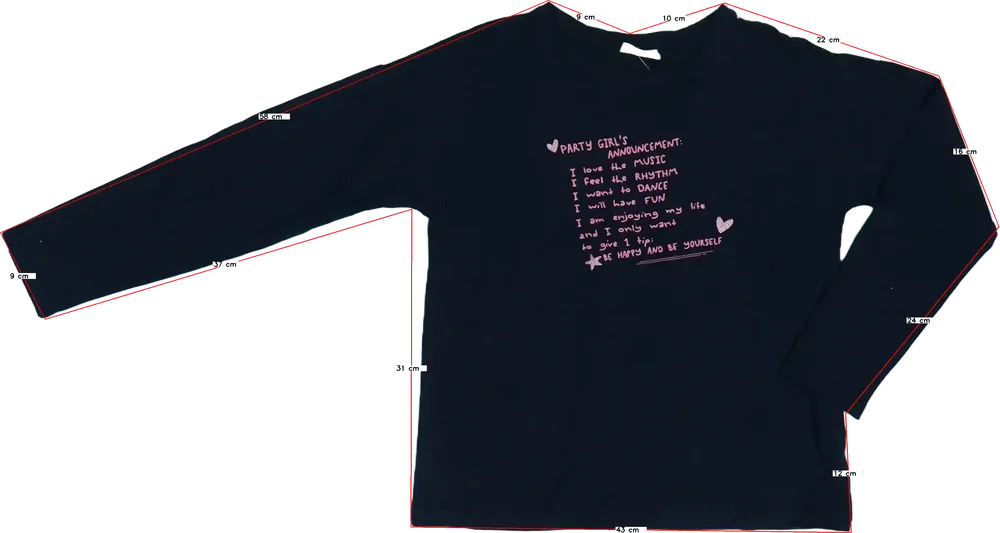 Kék OVS Hosszú ujjú felső EU 152 / UK 12 év / US 12 év/L