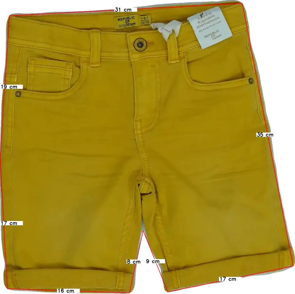 Sárga OVS Rövidnadrág EU 122 / UK 7 év / US 7 év/M
