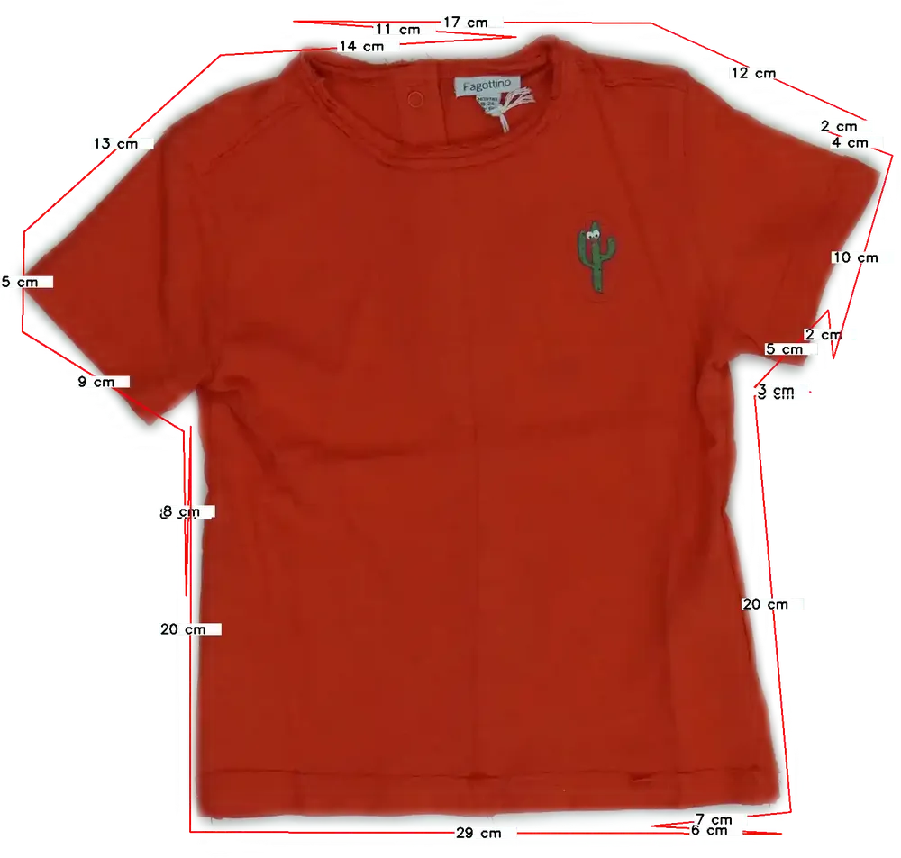 Sárga (narancs) OVS - Fagottino Póló EU 92 / UK 2 év / US 2T