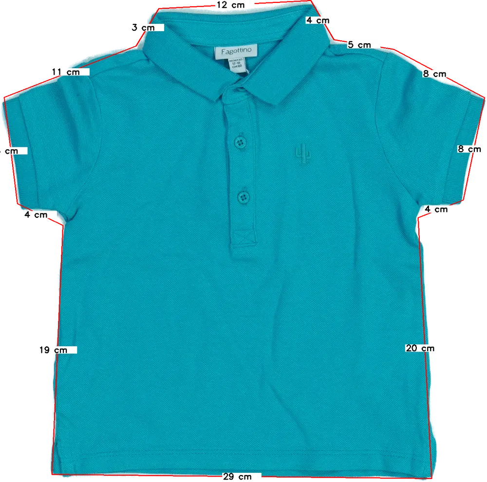 Kék OVS - Fagottino Galléros póló EU 86 / UK 12-18 hónap / US 18 hónap