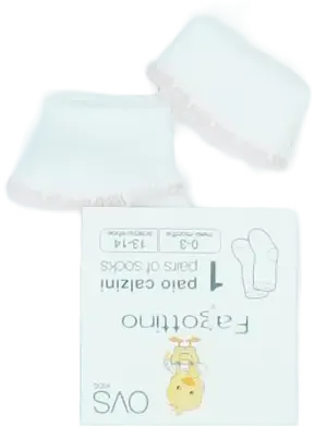 Fehér OVS - Fagottino Zokni EU 62 / UK 0-3 hónap / US 0-3 hónap