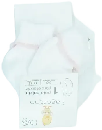 Fehér OVS - Fagottino Zokni EU 68 / UK 3-6 hónap / US 3-6 hónap