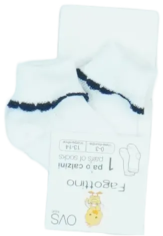 Fehér OVS - Fagottino Zokni EU 62 / UK 0-3 hónap / US 0-3 hónap