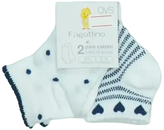 Fehér OVS - Fagottino Csomag - Zoknik EU 80 / UK 9-12 hónap / US 12 hónap