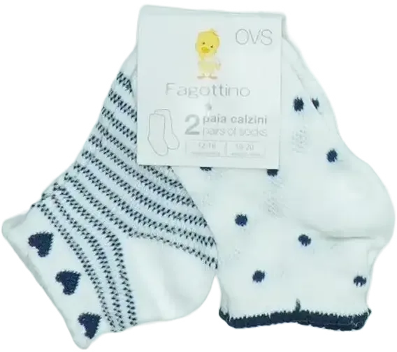 Fehér OVS - Fagottino Csomag - Zoknik EU 86 / UK 12-18 hónap / US 18 hónap