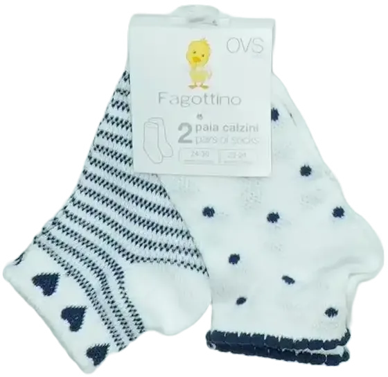 Fehér OVS - Fagottino Csomag - Zoknik EU 92 / UK 2 év / US 2T