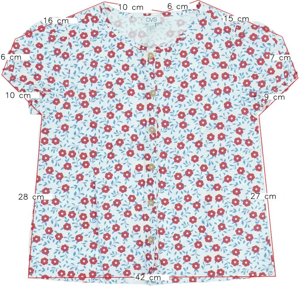 Fehér OVS Blúz EU 134 / UK 9 év / US 9 év/L