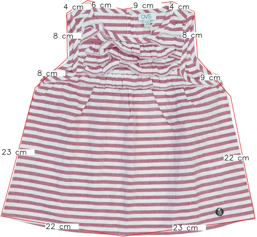 Rózsaszín OVS Tunika EU 104 / UK 4 év / US 4T/XS