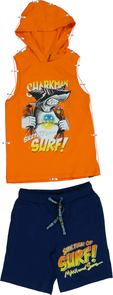 Yellow (Orange) Maui&amp;Sons 2-piece set - Top &amp; Bottom EU 128 / UK 8 years / US 8 years/M