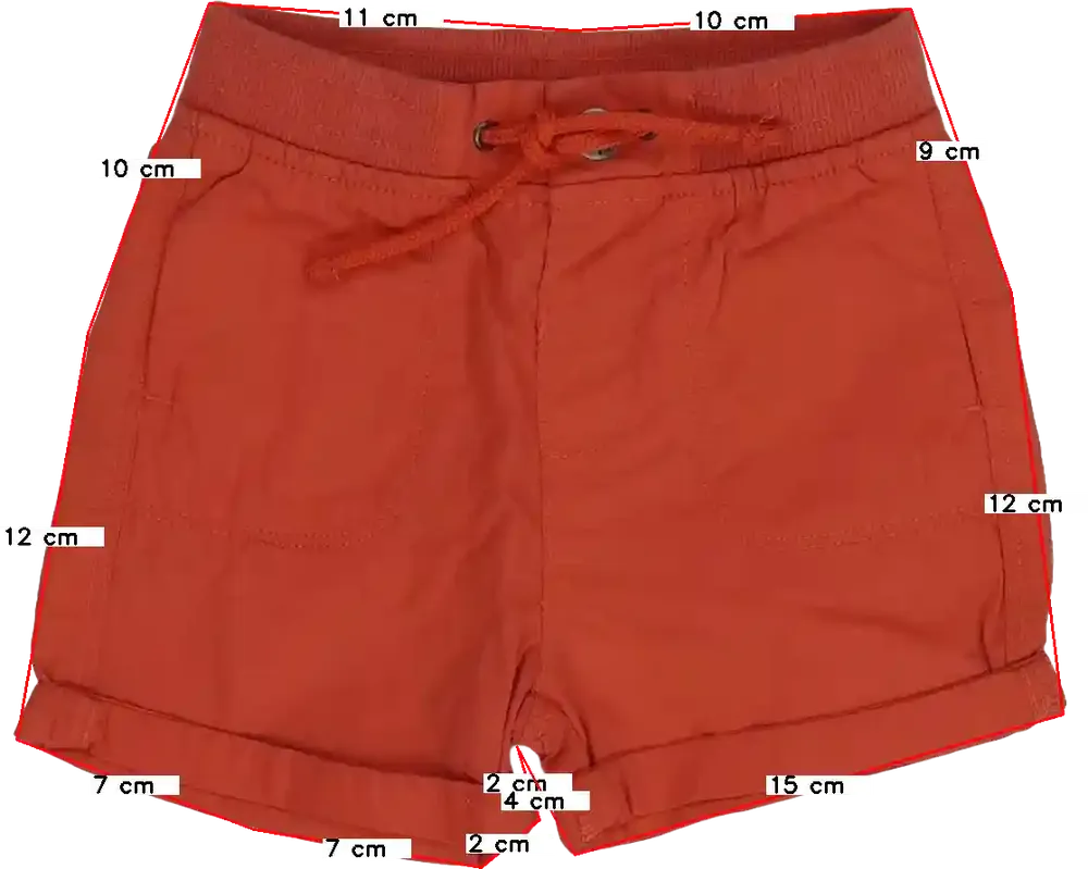 Piros OVS - Fagottino Rövidnadrág EU 80 / UK 9-12 hónap / US 12 hónap