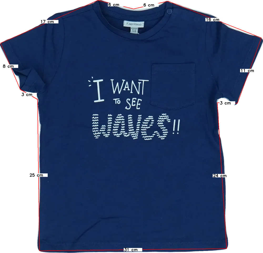 Kék OVS - Fagottino Póló EU 98 / UK 3 év / US 3T