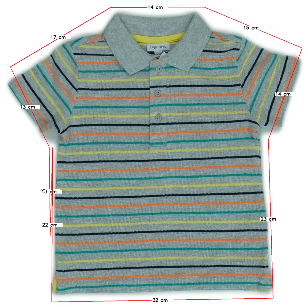 Szürke OVS - Fagottino Galléros póló EU 98 / UK 3 év / US 3T