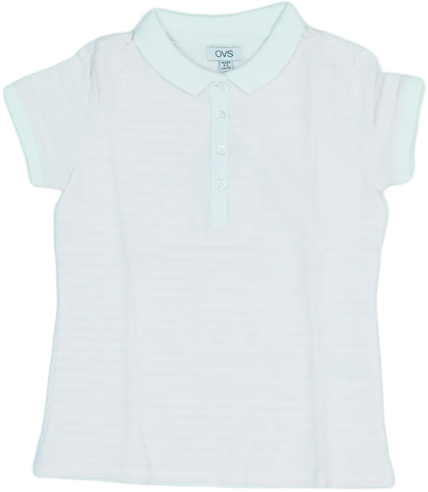 Fehér OVS Galléros póló EU 110 / UK 5 év / US 5 év/XS