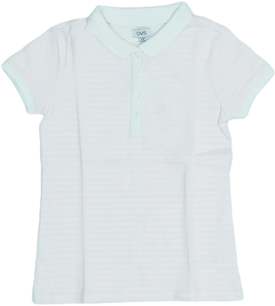 Fehér OVS Galléros póló EU 134 / UK 9 év / US 9 év/L