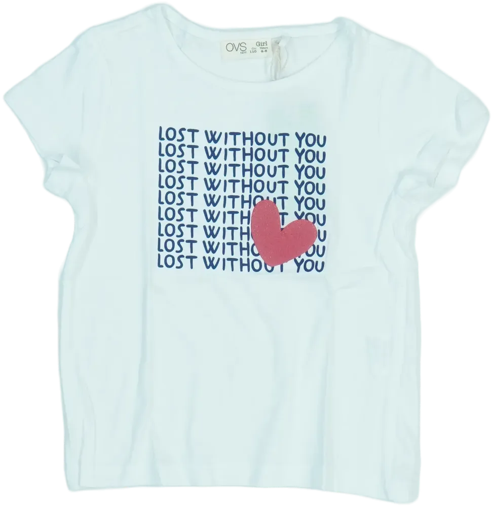 Fehér OVS Póló EU 110 / UK 5 év / US 5 év/XS