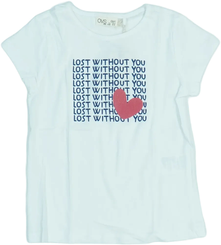 Fehér OVS Póló EU 116 / UK 6 év / US 6 év/S