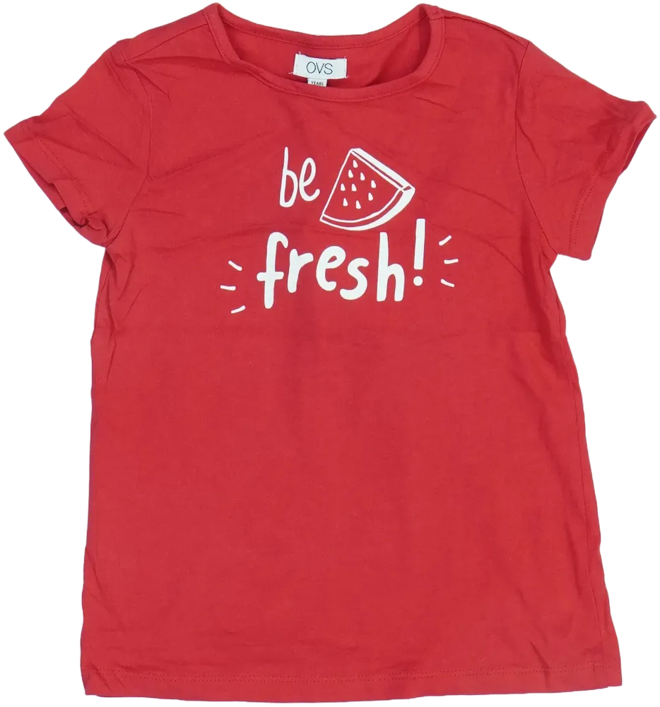 Piros OVS Póló EU 116 / UK 6 év / US 6 év/S