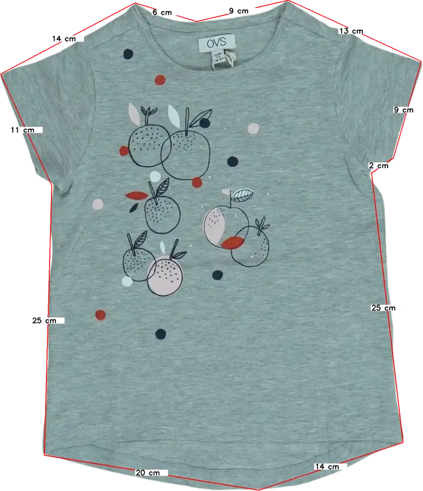 Szürke OVS Póló EU 104 / UK 4 év / US 4T/XS