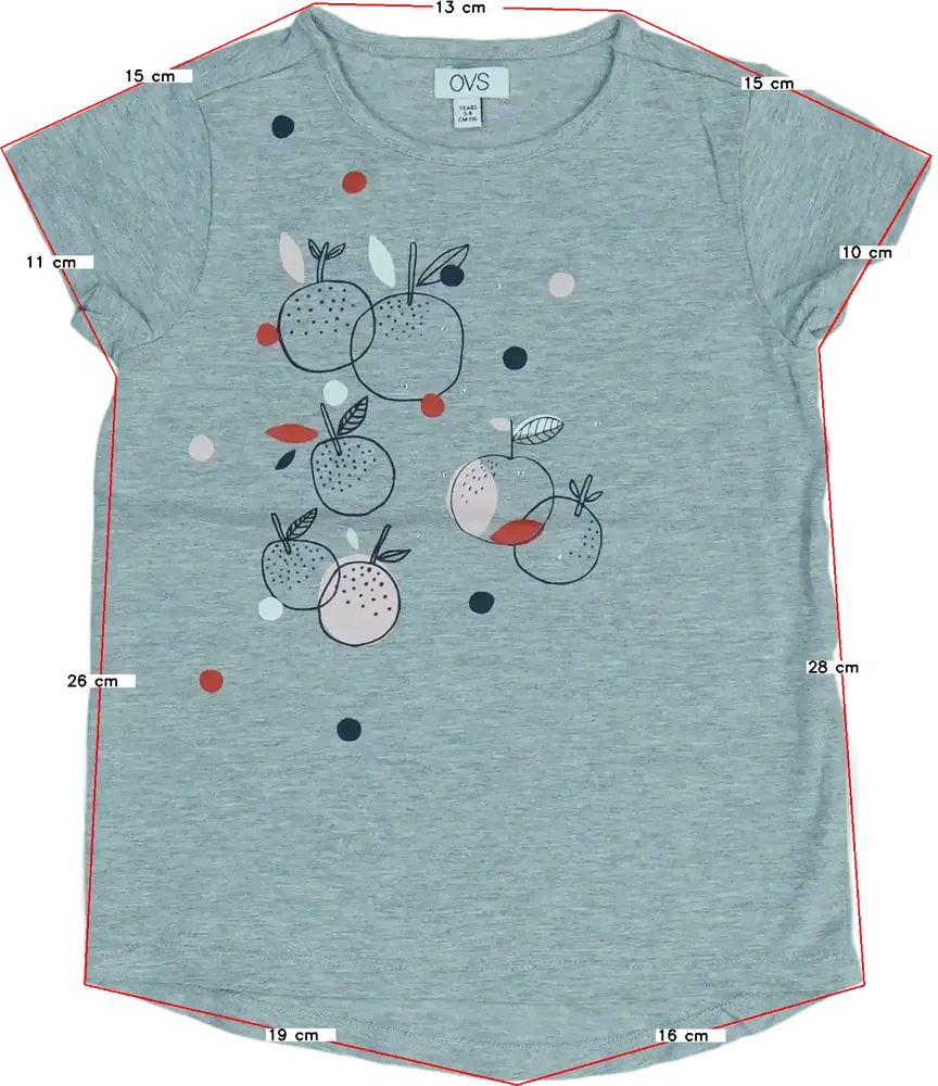 Szürke OVS Póló EU 116 / UK 6 év / US 6 év/S