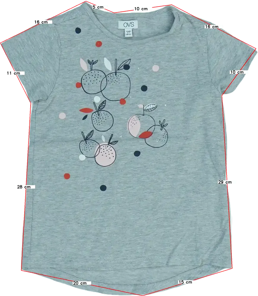 Szürke OVS Póló EU 122 / UK 7 év / US 7 év/M