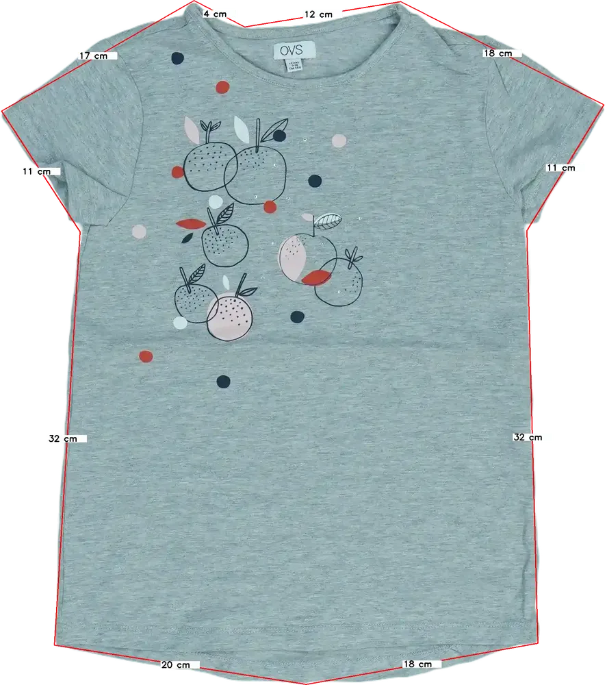 Szürke OVS Póló EU 140 / UK 10 év / US 10 év/L