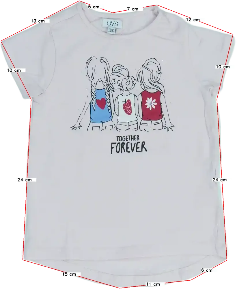 Rózsaszín OVS Póló EU 104 / UK 4 év / US 4T/XS