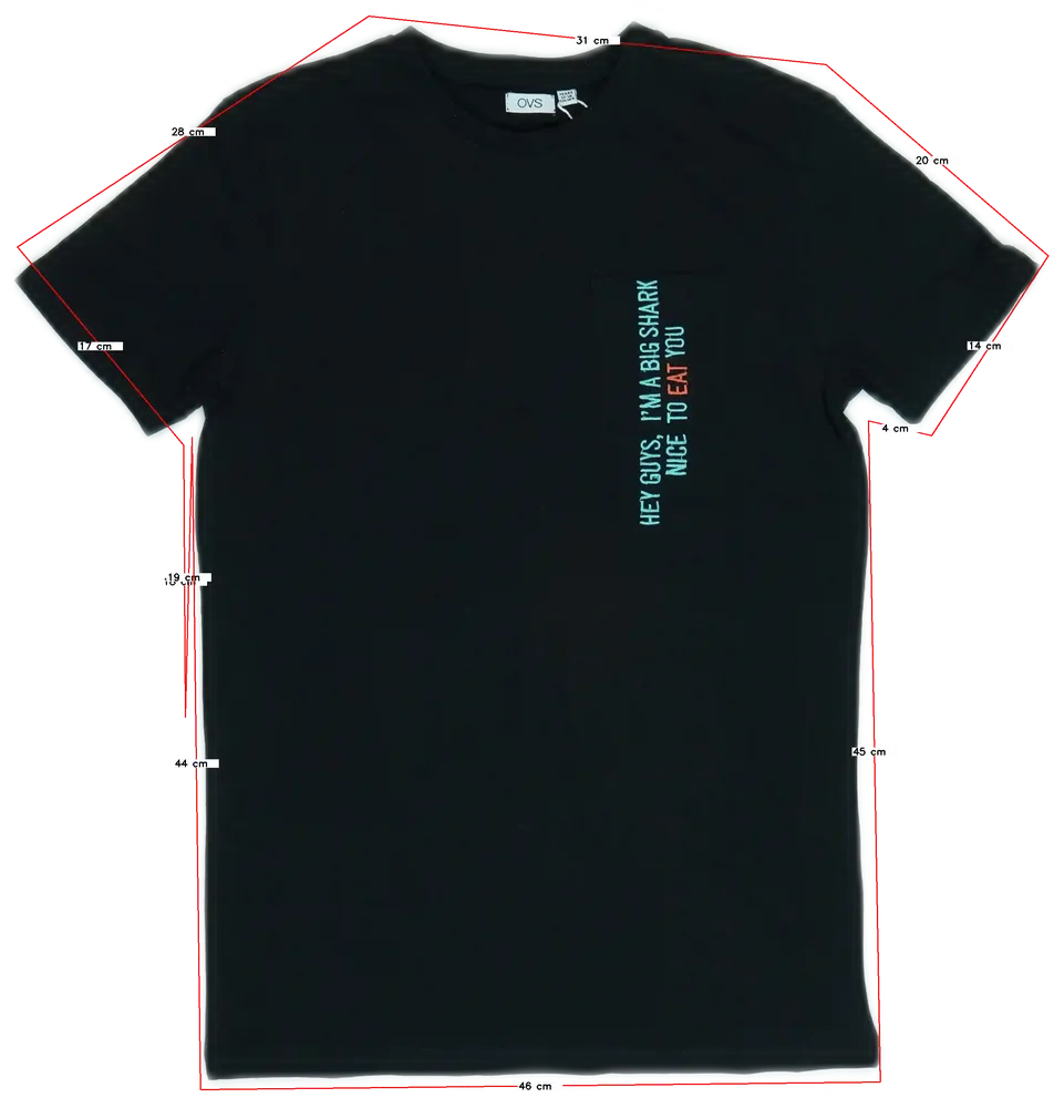 Fekete OVS Póló EU 146 / UK 11 év / US 12 év/L