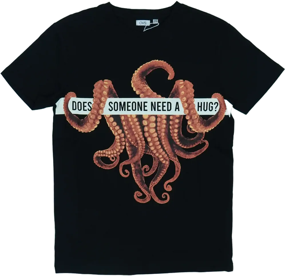 Fekete OVS Póló EU 158 / UK 13 év / US 14 év/XL