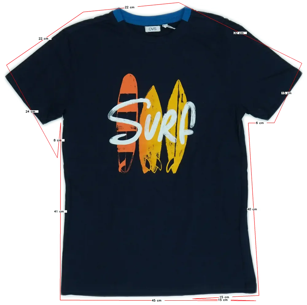 Kék OVS Póló EU 164 / UK 14 év / US 14 év/XL