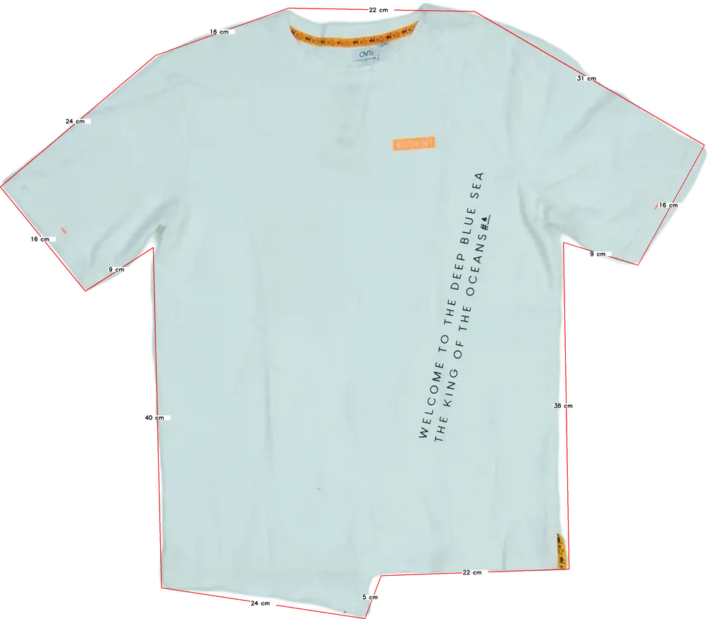 Fehér OVS Póló EU 158 / UK 13 év / US 14 év/XL